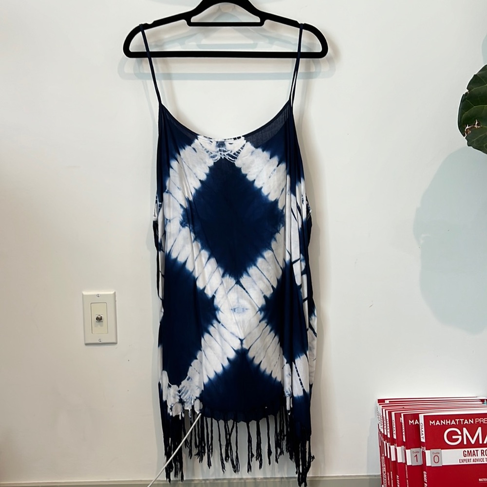 Tie dye swim cover up